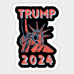 Statue Of Liberty Trump 2024 Sticker